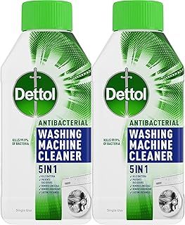 Dettol Original Antibacterial Washing Machine Cleaner, Removes Limescale, Bad Odour, Bacteria and Dirt, 250 ml Pack of 2