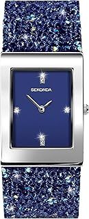 Seksy Women's Watch with Swarovski Crystals on Strap Water Resistant Adjustable Seksy Rocks Blue Dial Blue 2758, 2758-AMZUK, Blue 2758, 2758-AMZUK