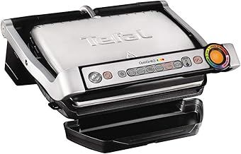 Tefal OptiGrill+ GC713D40 Intelligent Health Grill, 6 Automatic Settings, Stainless Steel, 2000W, 4-6 Portions, 14.57 x 14.17 x 6.5 cm