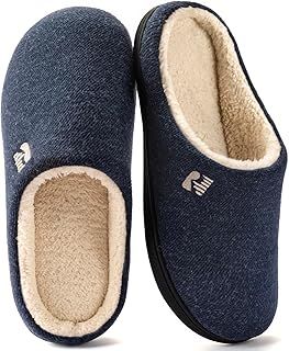 RockDove Men's Sherpa Lined Memory Foam Clog Slipper