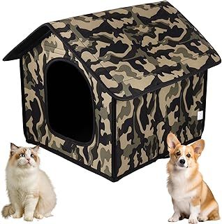 Pet Outdoor House Waterproof Cat House Outdoor Rainproof Dog House Dog House Pet Outdoor Cat House Cat House Villa Tent Collapsible Pet Shelter Foldable Pet Shelter Feral Cat House