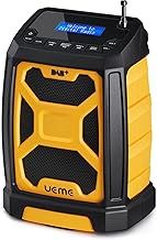 UEME 5W Rugged DAB/DAB+ FM Radio with Bluetooth and 6000mAh built in rechargeable battery. (Blue/Black)