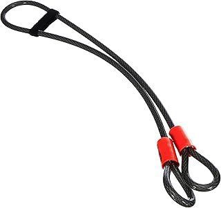 Kryptonite KryptoFlex Security Cable, 2.6FT/4FT/7FT/30FT Long Braided Steel Flex Bike Lock Anti-Theft Cable with Looped Ends for Outdoor Equipment, U-Lock and Padlock, 5mm-10mm Thick