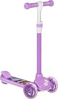 AIYAPLAY Kids Scooter, 3 Wheel Scooter for Toddlers Ages 2-6, with 3-level Adjustable Height, LED Light, TPE Handlebar, Kick Scooter for Boys and Girls