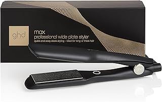 ghd Max Wide Plate Hair Straightener & Styler - Larger Plates for Fast Styling, More Shine, Frizz-Free - for Long, Thick or Curly Hair - (UK Plug)
