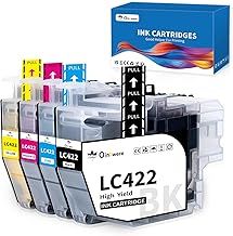 OINKWERE LC422 LC-422 Ink Cartridges for Brother LC422 LC422XL LC422VAL Ink Cartridges Multipack for Brother MFC-J5340DW MFC-J5345DW MFC-J5740DW MFC-J6540DW MFC-J6940DW Printer (4-Pack)