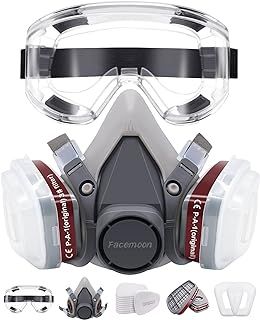 Respirator Mask,Safety Dust Face Cover,Dust Face Cover Paint Face Cover,Gas Mask With Filter,For Paint,Dust And Formaldehyde,Sanding,Polishing,Spraying And Other Work