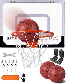 Basketball Hoop For Kids 15.78" X 11.81", Mini Basketball Hoop For Door Indoor Outdoor With 2 Balls & Complete Basketball Accessories Basketball Toy For Boys Girls Kids Gifts