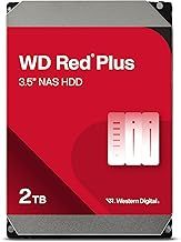 WD Red Plus 2TB NAS 3.5" Internal Hard Drive - 5400 RPM Class, SATA 6Gb/s, CMR, 64MB Cache