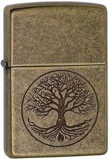 Zippo Windproof Metal Lighter | Long Lasting Refillable | Perfect for Cigarettes, Cigars, Candles | Pocket Starter | Tree of Life