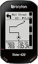 Bryton Unisex Bryton Rider 420e Gps Cycle Cycling Computer, Black, 83.9x49.9x16.9 UK