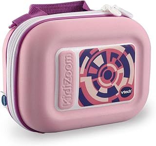 VTech Kidizoom Camera Case, Portable Hard Case Children, Accessories Kids Digital Camera, Suitable Girls And Boys From 3, 4, 5+ Year Olds, Pink