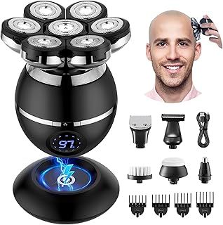 Head Shavers for Men, 2025 Upgraded Head Shavers for Bald Men, IPX6 Waterproof Head Shaver, LED Display, Rechargeable Mens Head Shaver