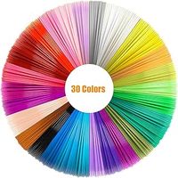 3D Pen Filament Refills PLA, 30 Colors 1.75mm Each Color 16.4 Feet Total 492 Feet, 3D Priter Pen Filament for Most Intelligent 3D Pen & 3D Printer (20)