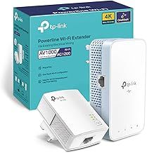 TP-Link AV1000 Gigabit Powerline ac Wi-Fi Kit, up to 1200 Mbps Wi-Fi speed, TP-Link OneMesh, Broadband/Wi-Fi Extender, Wi-Fi Booster/Hotspot, No Configuration Required, UK Plug (TL-WPA7517 KIT V2)