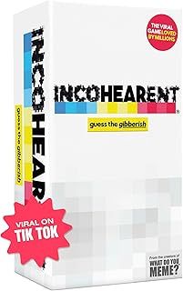 Incohearent Adult Party Game Edition 2, The Party Card Game Where You Compete to Guess The Gibberish, For Ages 17+