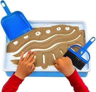 LED Light Box For Sand Drawing Sensory Play Complete Set Sand & Dustpan/Brush