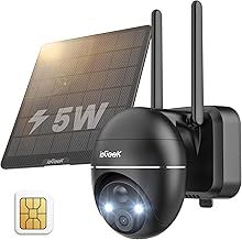 ieGeek 3G/4G LTE Cellular Solar Security Camera Outdoor with SIM Card, No WiFi 2K Battery Wireless CCTV Camera Systems,Unlimited Data Plan,Color Night Vision,Motion Detection,Memory Card/Cloud Storage