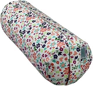 Buckwheat Yoga Bolster White Floral Print