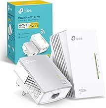 TP-Link AV600 Powerline Adapter Wi-Fi Kit, Wi-Fi Booster/Hotspot/ Extender, Wi-Fi Speed up to 300Mbps, 2+1 Ports| N300 Mbps+AV600 Mbps plug and play, (TL-WPA4220 KIT)