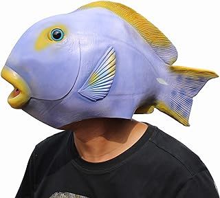 CreepyParty Deluxe Halloween Costume Party Latex Animal Head Mask Tropical Fish Sea Animal Masks
