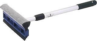 Draper Telescopic Window Cleaning Equipment | 46.55 to 73.5cm Extendable Squeegee with Sponge | 200mm Rubber Blade | Twist and Lock Handle Window Cleaner | 73860, Blue