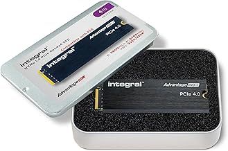 Integral Advantage PRO-1 4TB SSD NVME M.2 2280 PCIe Lightning-Fast Gen4x4 R-7400MB/s W-6700MB/s Solid State Drive Built-in Heatsink Compatible With PS5