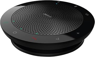 Jabra Speak 510 Speaker Phone - Microsoft Certified Portable Bluetooth Conference Speaker with USB - Connect with Laptops, Smartphones and Tablets, Black