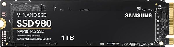 Samsung (MZ-V8V1T0B/AM 980 SSD 1TB - M.2 NVMe Interface Internal Solid State Drive with V-NAND Technology