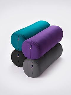 Yogamatters Buckwheat Bolster | Removable Washable Cover | Yoga Bolster Cushion for Restorative Yoga and Meditation
