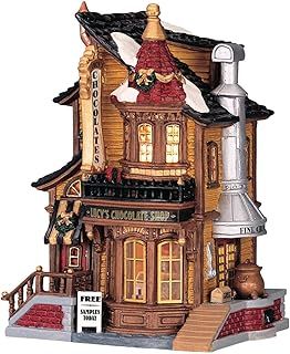 Lemax Christmas Village Lucys Chocolate Shop Battery Operated Led - 45052