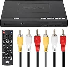 DVD Player for TV, USB Multifunction Player with AV Output 1080P Full HD EVD VCD Player with HDMI Cable Remote Controller for Home Stereo System 22. 5x22. 5x7. 5cm