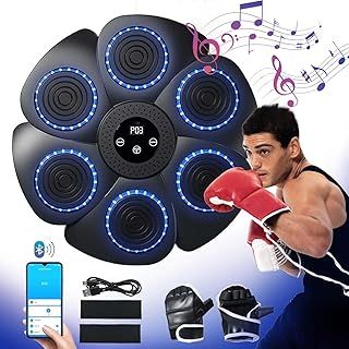 Giftly Moment Bluetooth Music Boxing Machine for Adults - Easy-to-Install Home Fitness Exercise and Boxing Game, for Fitness Users