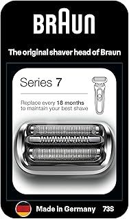 Braun Series 7 Electric Shaver ORIGINAL Replacement Head, Easily Attach Your New Shaver Head, Compatible With New Generation Series 7 Shavers, 73S, Silver
