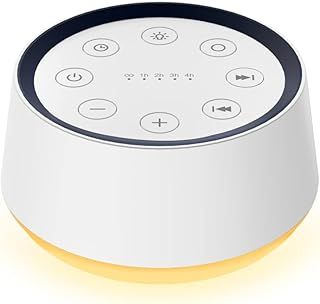 White Noise Machine Brown Noise Machine with 30 Soothing Sounds 12 Colors Night Light Sound Machine for Adults Baby Kids Sleep Machines Memory Function 36 Volume Levels 5 Timers for Home Office Travel