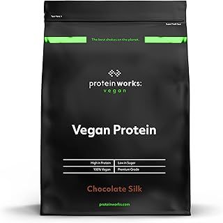 Protein Works - Vegan Protein Powder, Plant Based Protein Shake, Vegan Blend, Gluten Free, 16 Servings, Chocolate Silk, 500 g