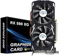 Radeon RX 580 Graphics Card, 2048SP, Real 8GB, GDDR5, 256 Bit, Pc Gaming Video Card, 2XDP, HDMI, PCI Express 3.0 with Freeze Fan Stop for Desktop Computer Gaming Gpu