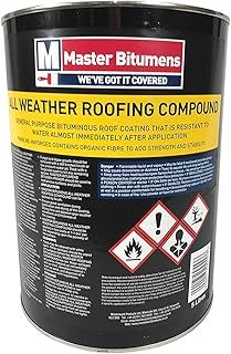 5 Litre All Weather Roofing Compound Waterproof ROOF Coating