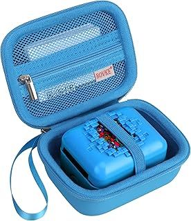 BOVKE Carrying Case for Bitzee Magicals/Bitzee Disney/Bitzee Interactive Toy, Hard Travel Storage Holder Fits Bitzee Virtual Electronic Pets Kids Toys, Extra Space for Manual, Batteries, Light Blue