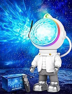 LBSTP Astronaut Galaxy Projector Star Light - Space Buddy Starry Projection LED Lamp Night Lights Ceiling Spacebuddy Projectors for Kids Bedroom Adults Room, White