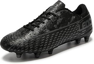 LEOCI Men's Football Shoes Adult Soccer Boots Women's Training Ag/FG Outdoor Unisex Soccer Cleats Astro Firm Rugby Sneakers
