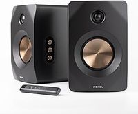 Nova Active Bookshelf Speakers, 100-Watt RMS Power, Wireless BT 5.4 Streaming, HDMI ARC,Optical Input, 3-Metre Speaker Cable, Dynamic Sound for Movies, Music, Office, Home Theatre (Black)