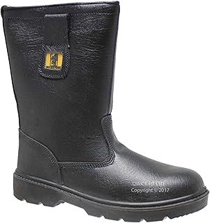 Mens Leather Safety Steel Toe Cap Rigger Boots Work Shoes Trainers Size