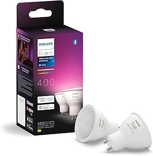 Philips Hue GU10 – Smart Spotlight – (2-Pack) White and Colour Ambiance