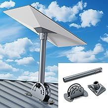 Starlink Gen 3 Mount, Roof & Wall Mounting Kit, Heavy Duty Pivot Adjustable Pole Mount, Compatible with V3 Starlink Standard Dish, Includes Pipe Adapter