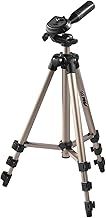 Hama "Star 5" Tripod | Light Tripod with 36-105 cm Height | 3 Way Head | 1/4" Connection for DSLR and System Cameras | With Carrying Case | Champagne