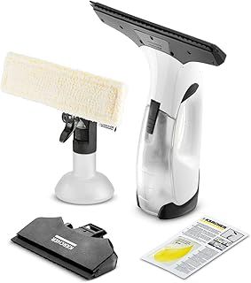 Kärcher Window Vac WV 2 Plus N, Battery Running Time: 35 min, LED Display for Battery Status, 2 Suction Nozzles, Spray Bottle with Microfibre Cloth, 20 ml Window Cleaner Concentrate