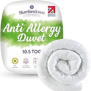 Slumberdown Anti Allergy King Size Duvet - 10.5 Tog All Year Round Quilt Ideal for Summer & Winter - Anti Bacterial, Soft Touch Cover, Hypoallergenic, Machine Washable, Size (225cm x 220cm)