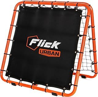 FLICK Urban Dual Speed Rebounder - 2-In-1 Adjustable Double Sided Football Rebounder & Rebounder Net - Soccer Training Equipment – Portable Goalkeeper Precision Training Equipment