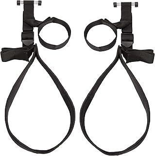 Lovehoney Bondage Boutique Sex Swing - 73 Inch Over The Door Adjustable Strong Sex Swing for Couples - 31 Inch Thigh Supports - Black